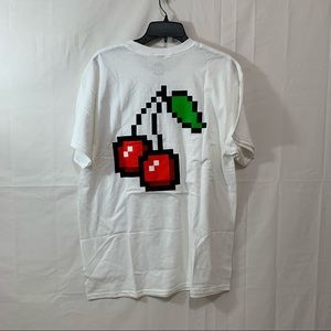 @ALL from Tilly’s Mens Short Sleeve Metavirgin Pixel Cherries Graphic T-Shirt
